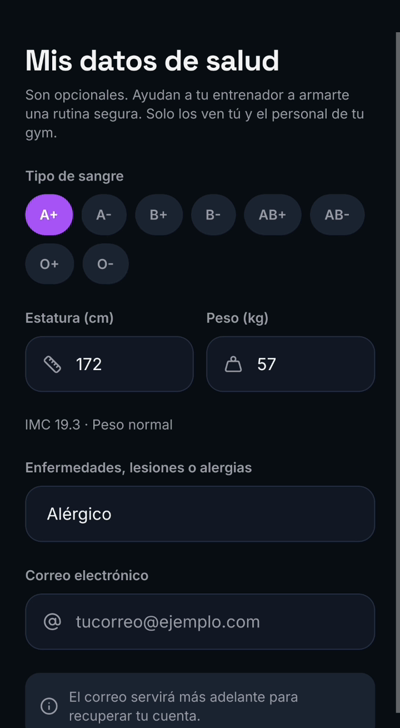 Mis datos de salud